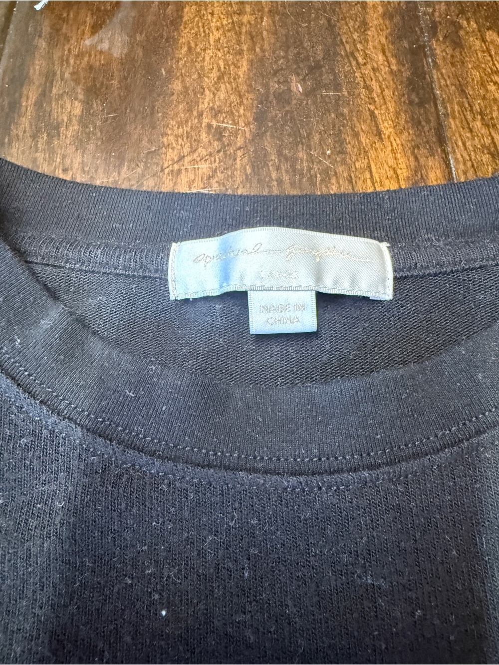 Pure Barre Black 'PURE GANGSTER' Crewneck light weight pullover - Picture 5 of 5